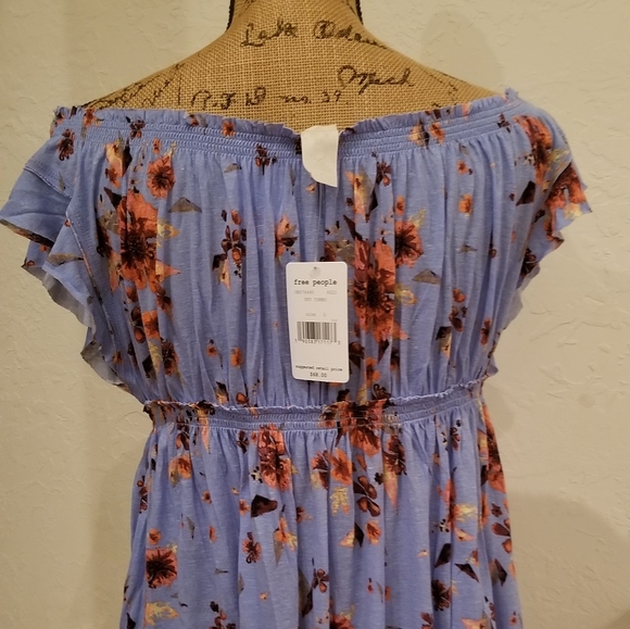 NWT Free People Womens Off the Shoulder Blouse Top - Picture 3 of 6